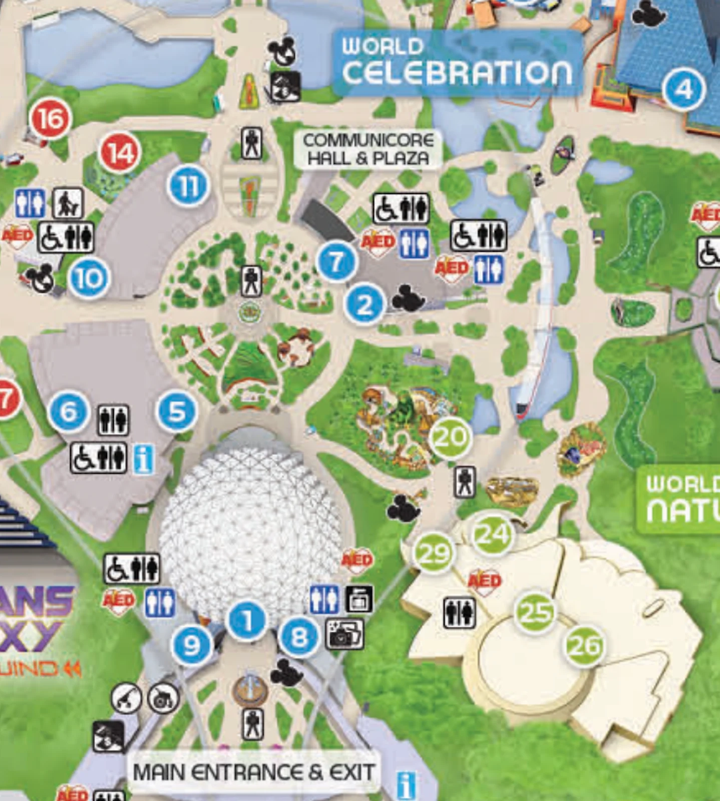 Disney World Epcot Map Printable