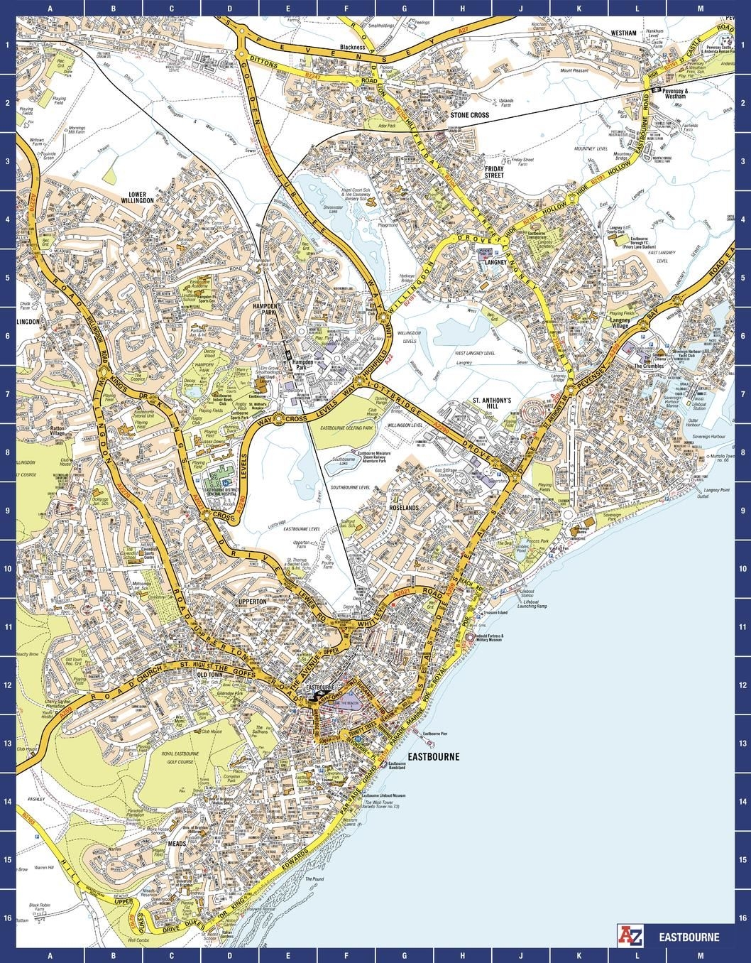 Printable Eastbourne Street Map