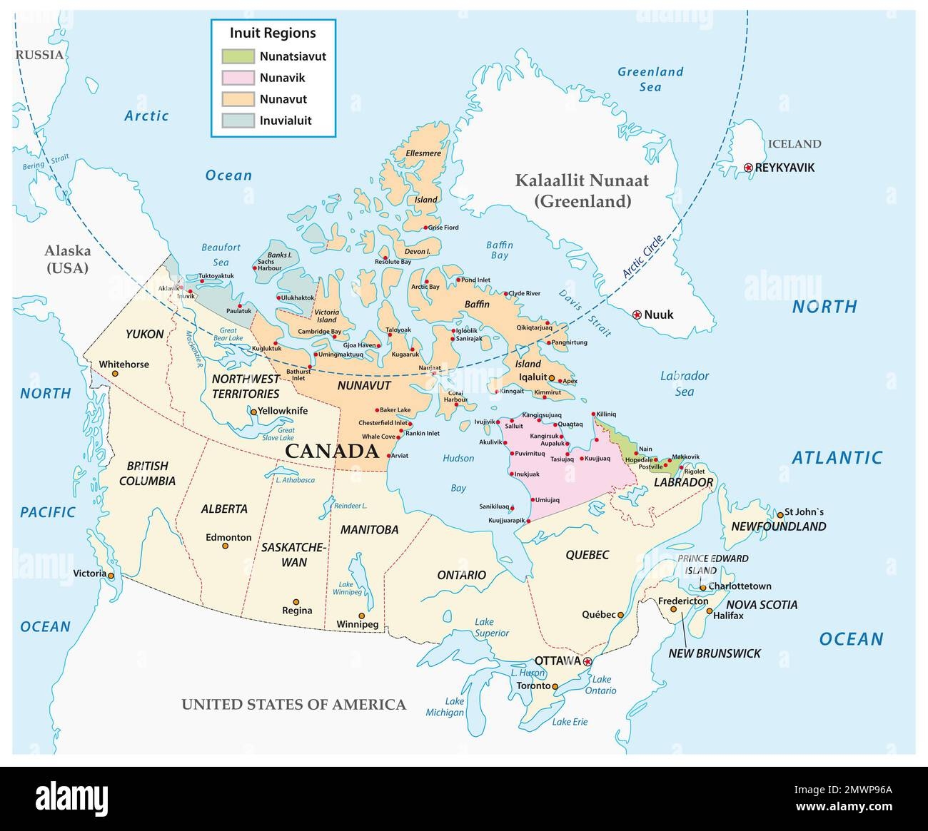Printable Alaska Canada Map