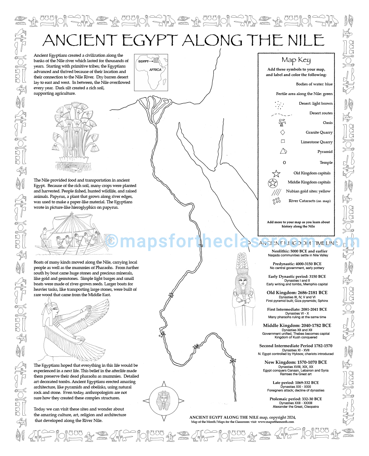 Map Of Ancient Egypt Printable