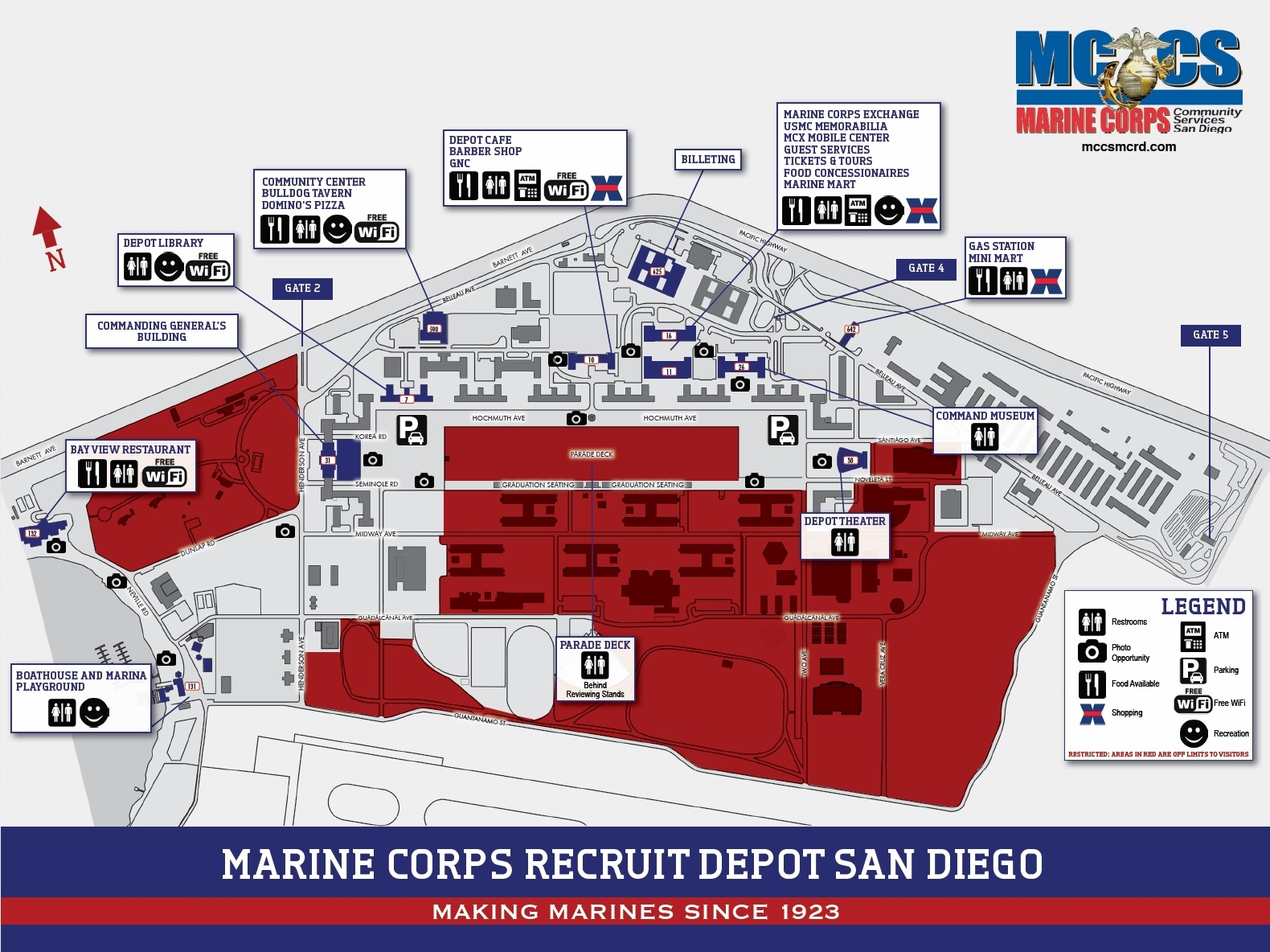 Printable Map Of Mcrd San Diego