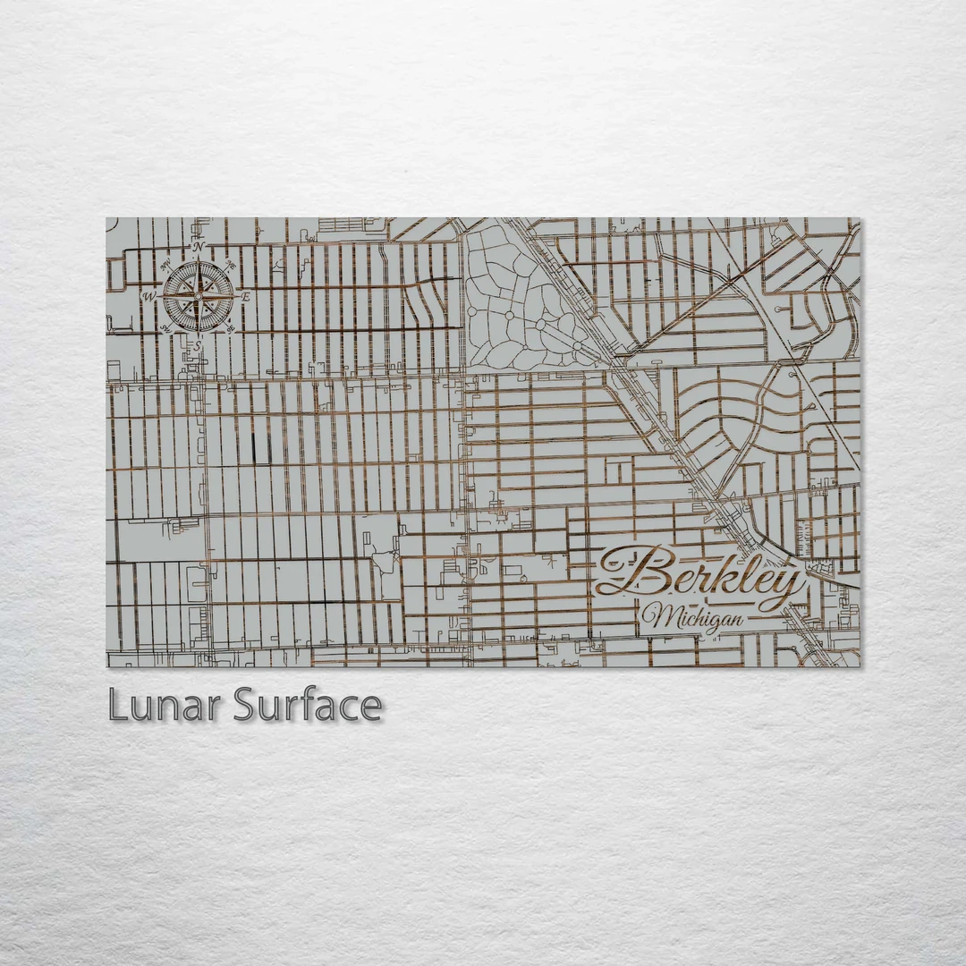 Printable Berkley Michigan Street Map