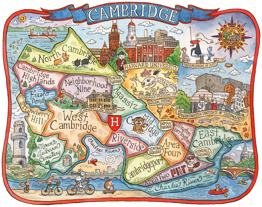 Cambridge Ma Printable Map