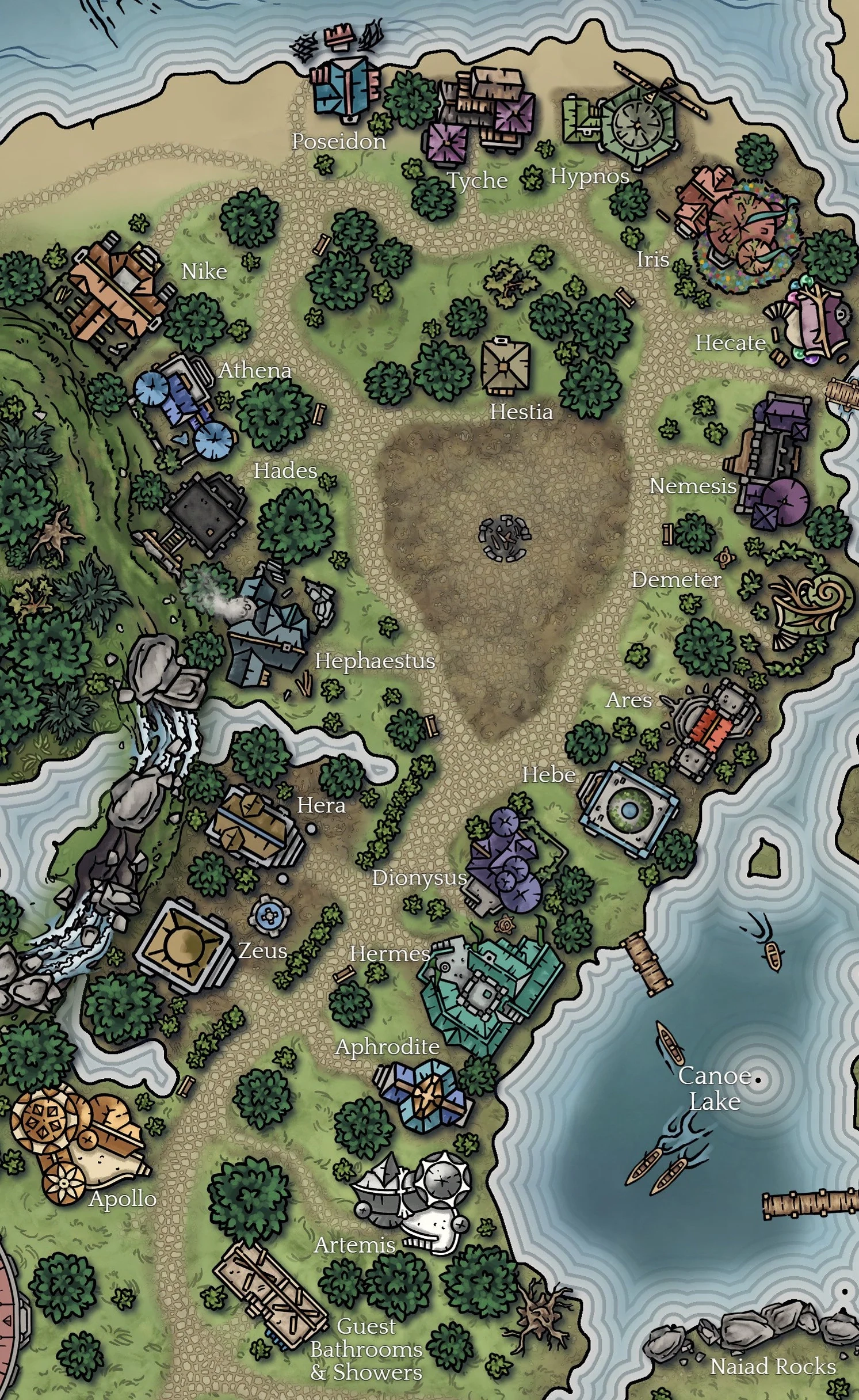 Camp Half Blood Printable Map