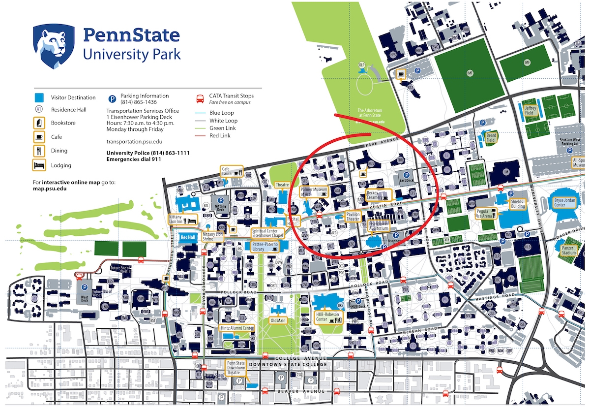 Penn State Printable Map