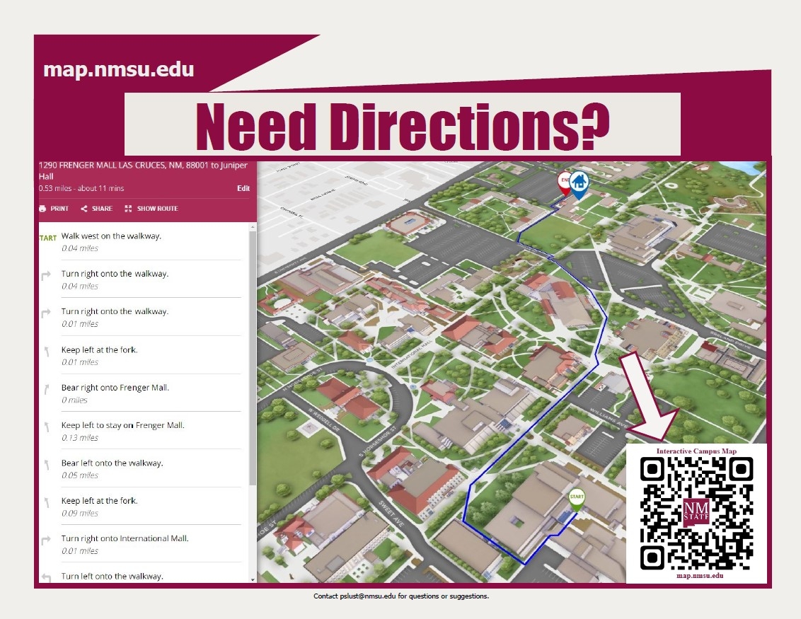 Nmsu Campus Map Printable