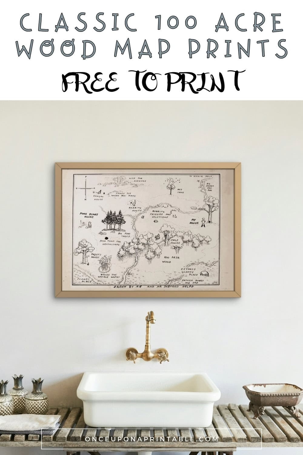 Hundred Aker Woods Map Printable