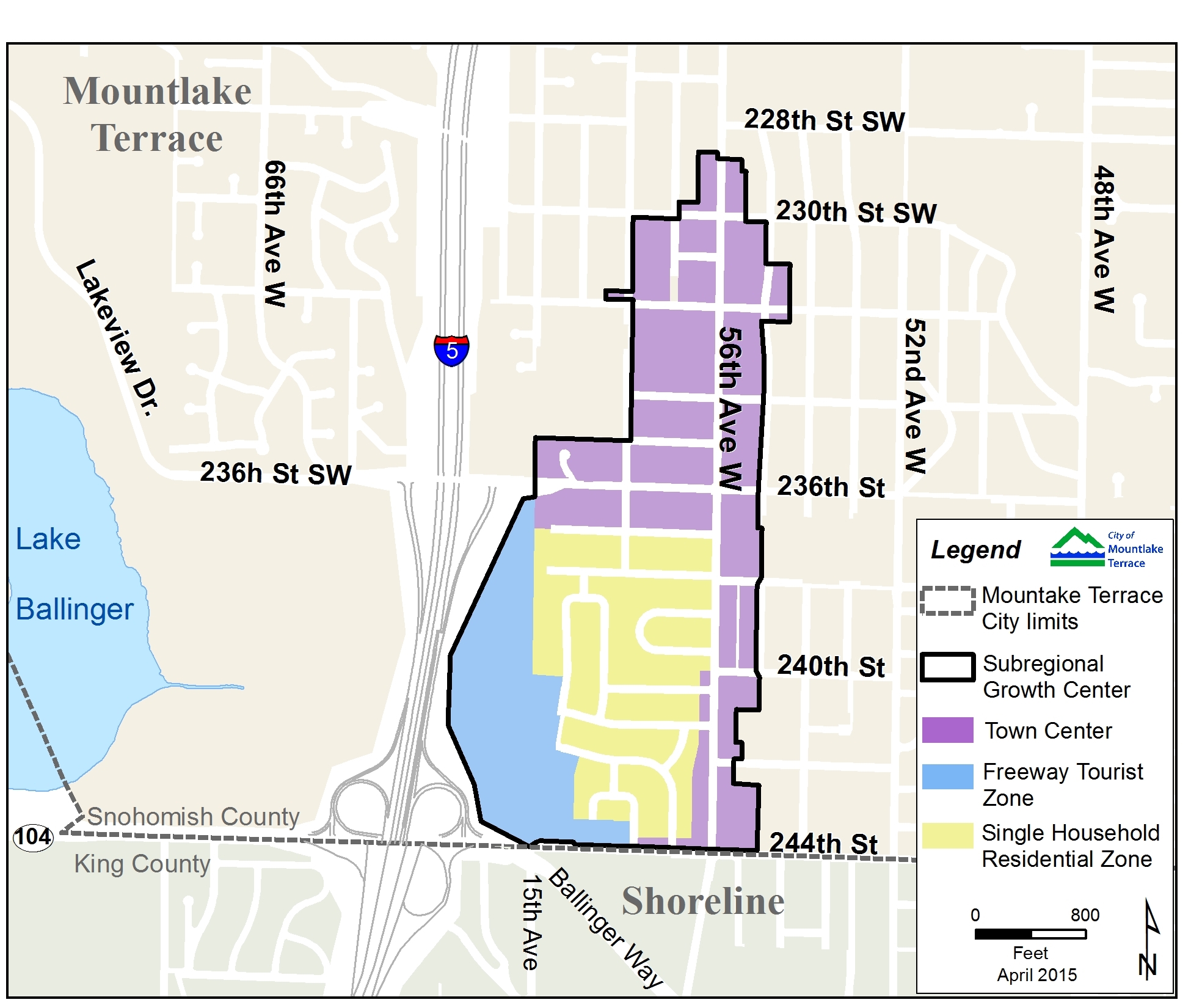 Printable Mountlake Terrace Map