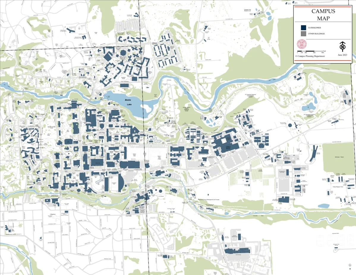 Cornell University Printable Map