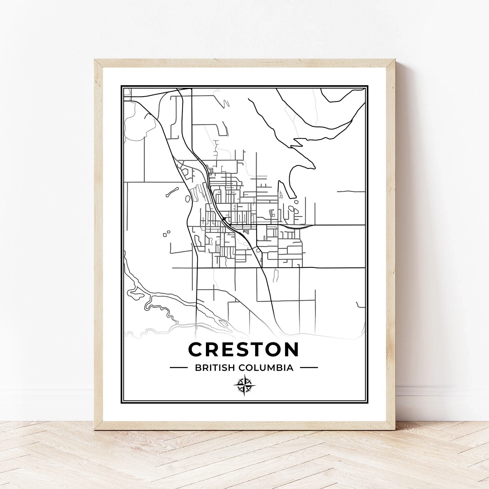 Printable Map Of Creston Bc