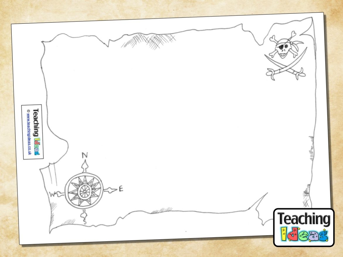 Blank Treasure Map Template Printable