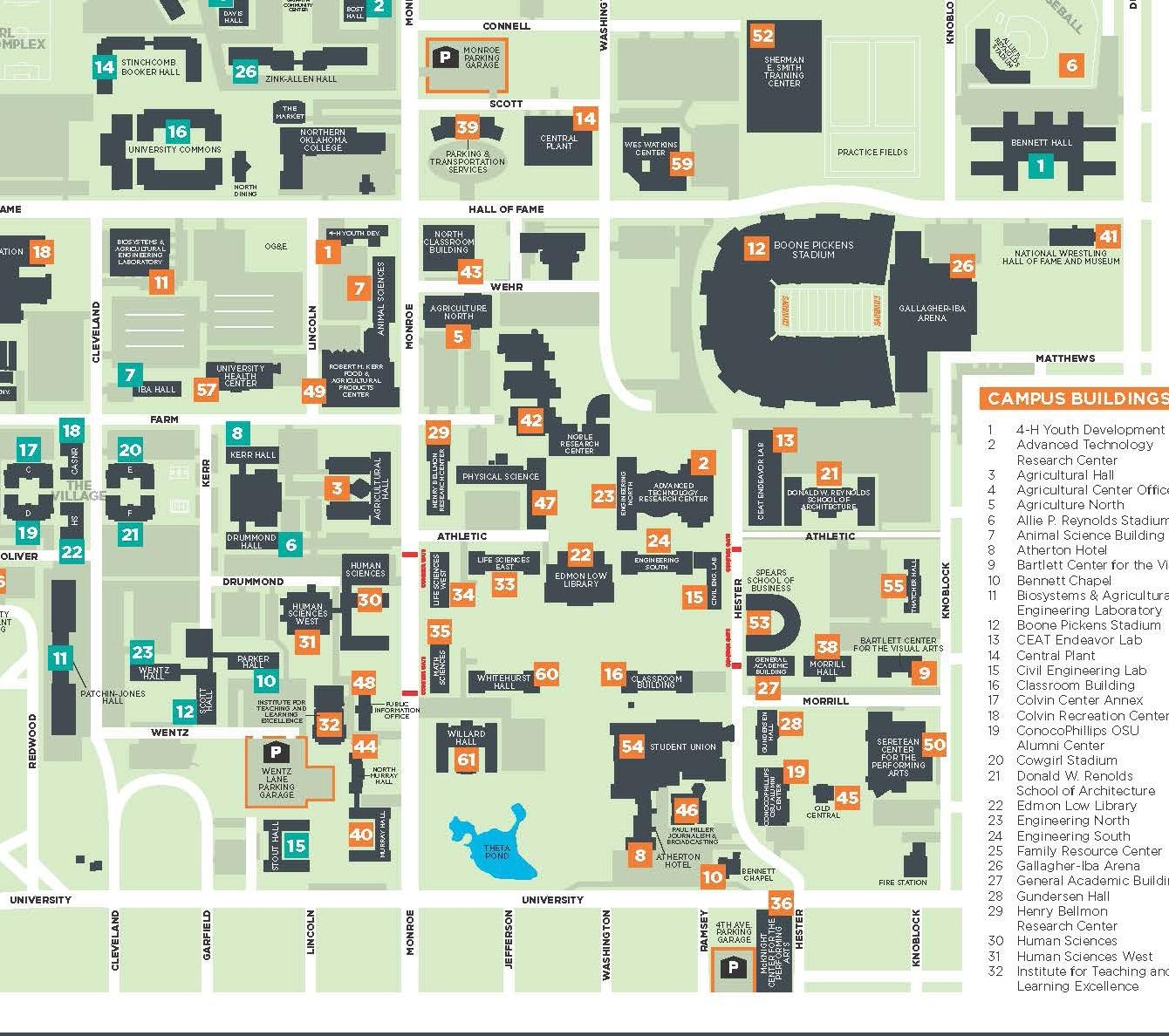 Printable Map Of Oklahoma State University