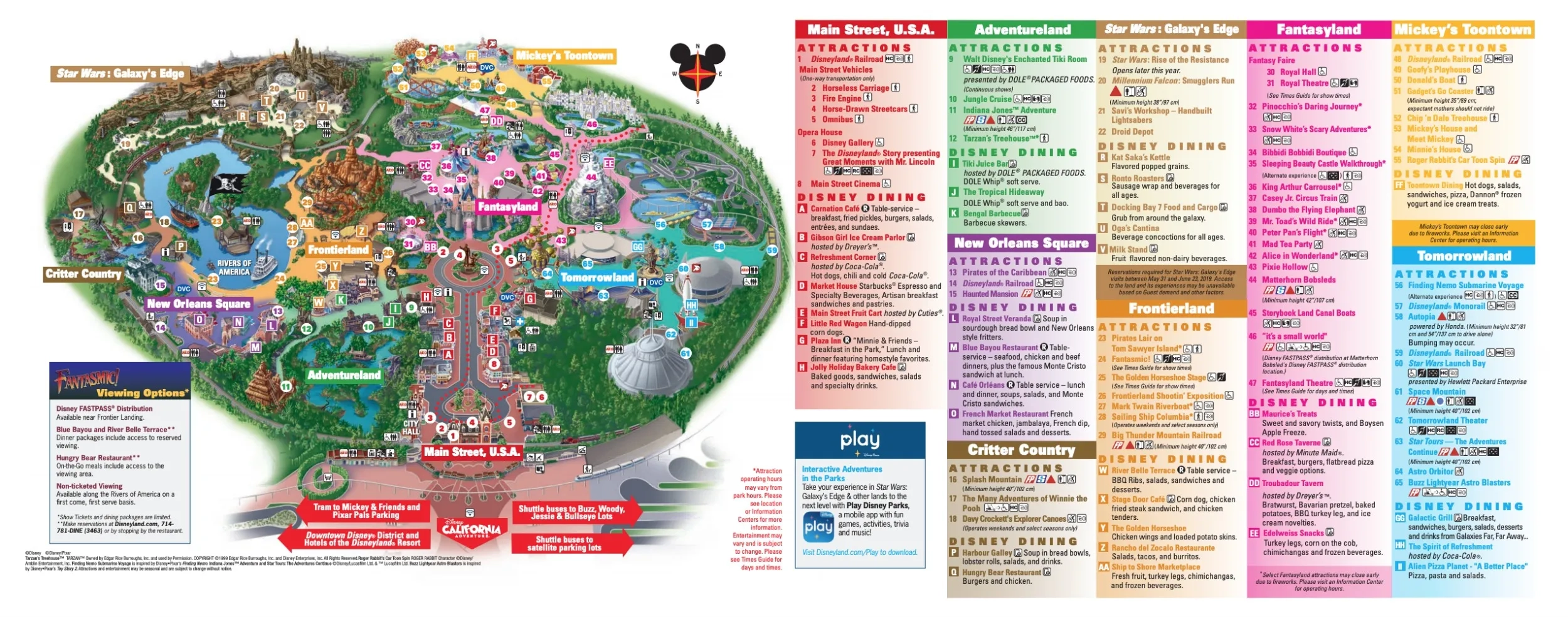 Free Printable Disneyland Maps