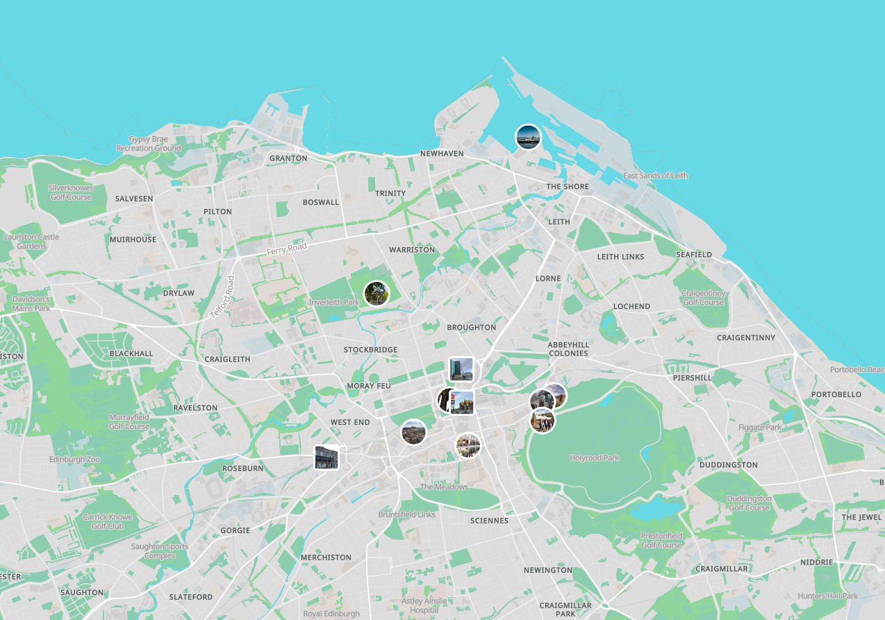 Printable Maps UK Edinburgh