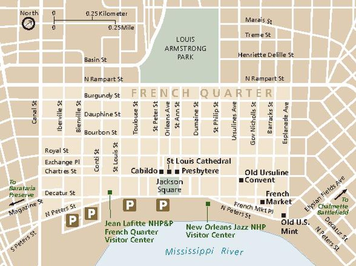 Printable Map Of French Quarter