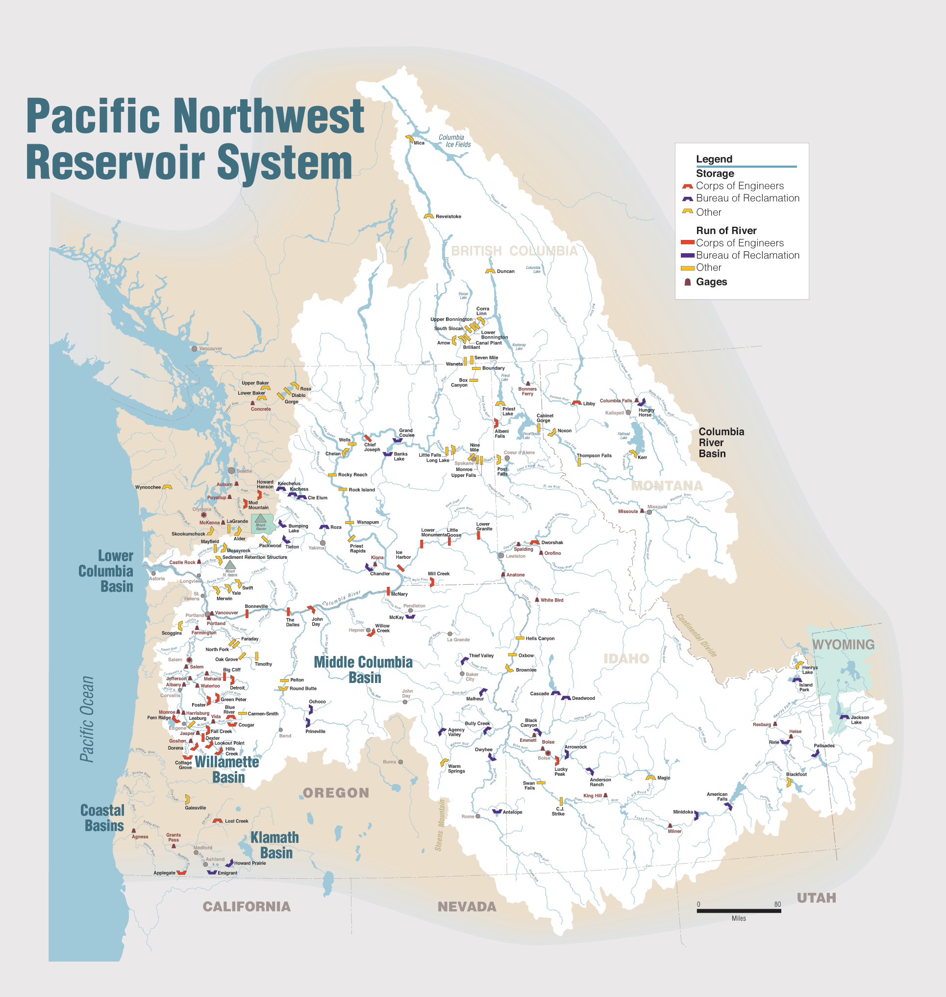 Printable Map Of Pacific Northwest Waterways