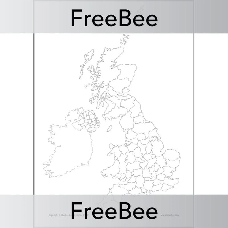 Blank Uk Map Printable