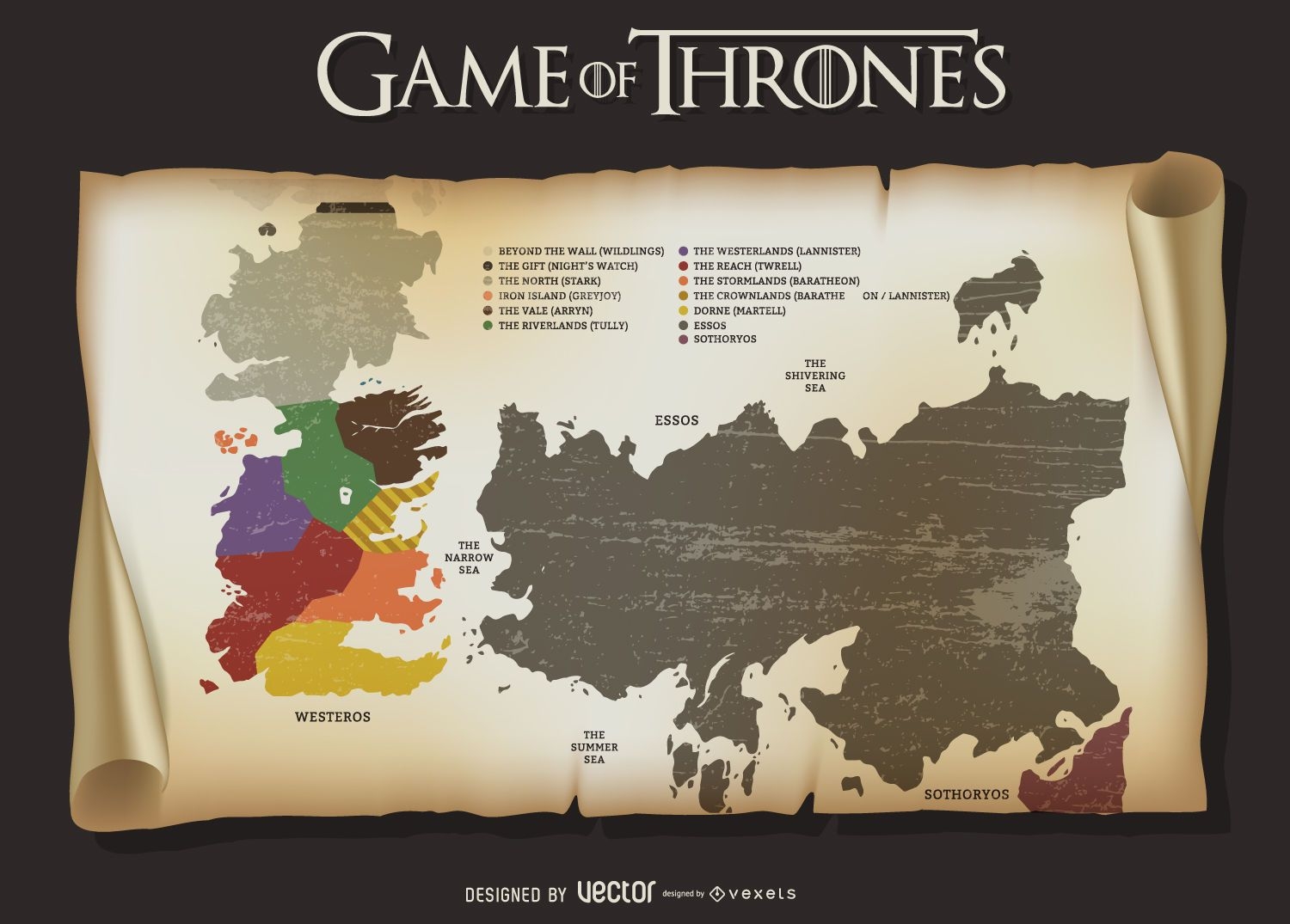 Free Printable Game Of Thrones Map