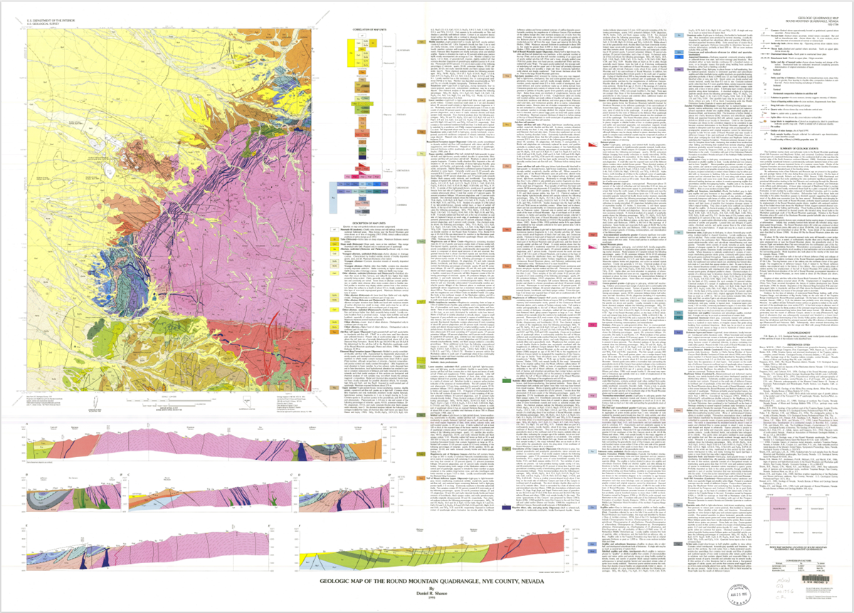 Printable Hadely Maps Round Mountain Nv