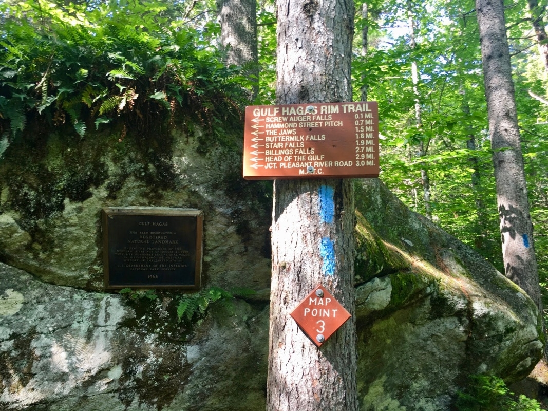 Printable Gulf Hagas Hiking Map