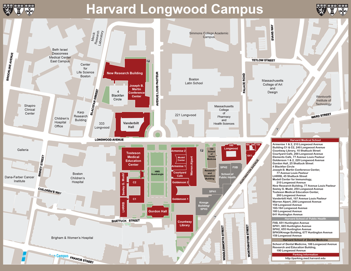 Harvard University Campus Map Printable