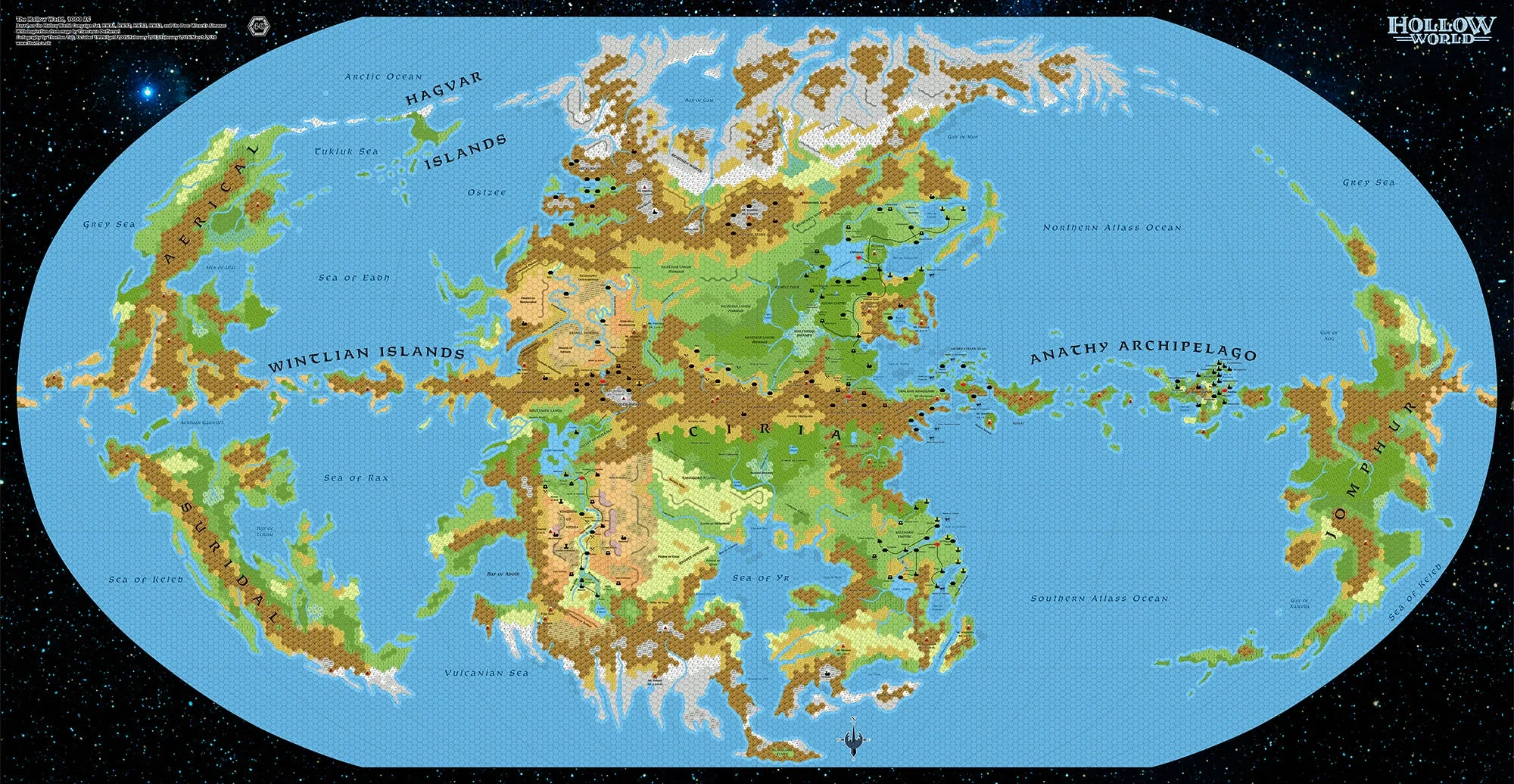 Mystara Printable Map