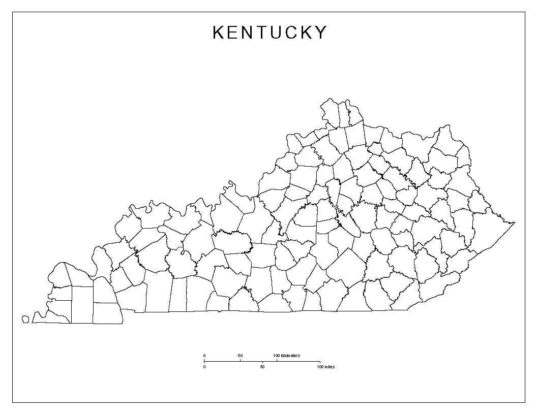 Printable County Maps Of Kentucky