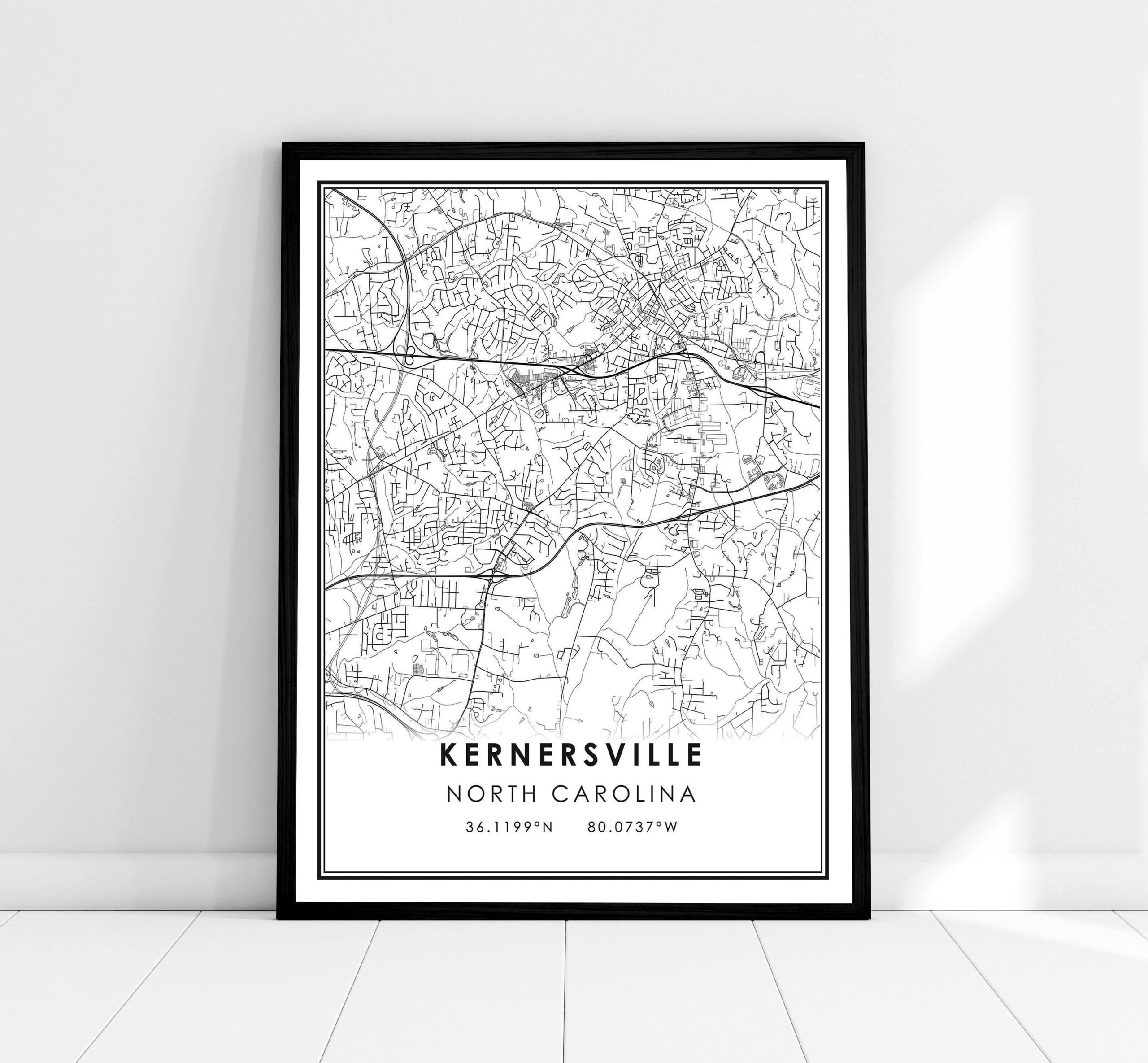 Free Printable Map Of Kernersville Nc