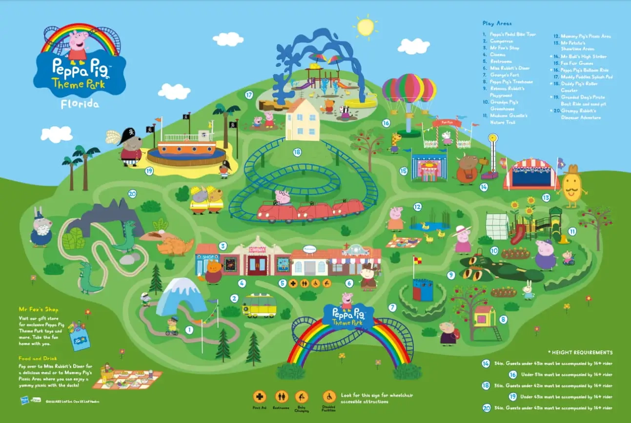 Legoland Orlando Printable Map