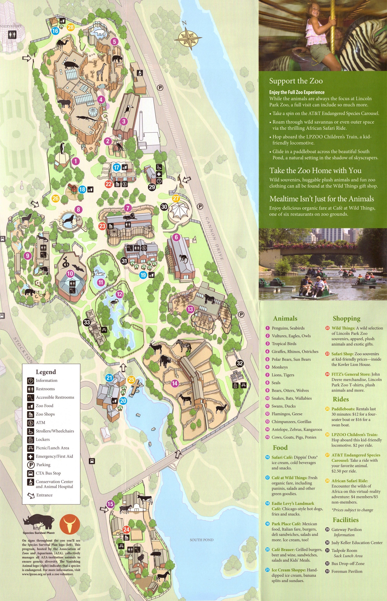 Lincoln Park Zoo Printable Map