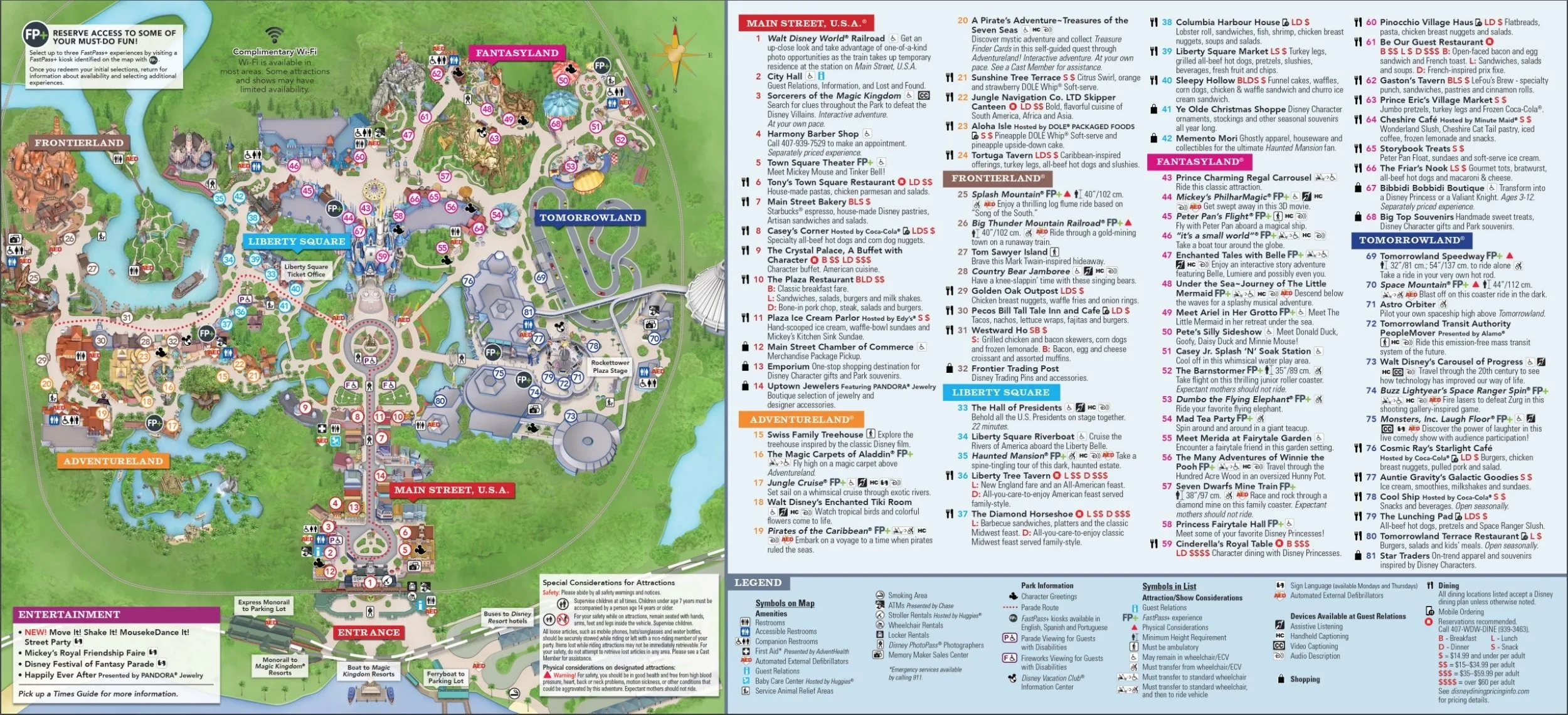 Free Printable Magic Kingdom Map