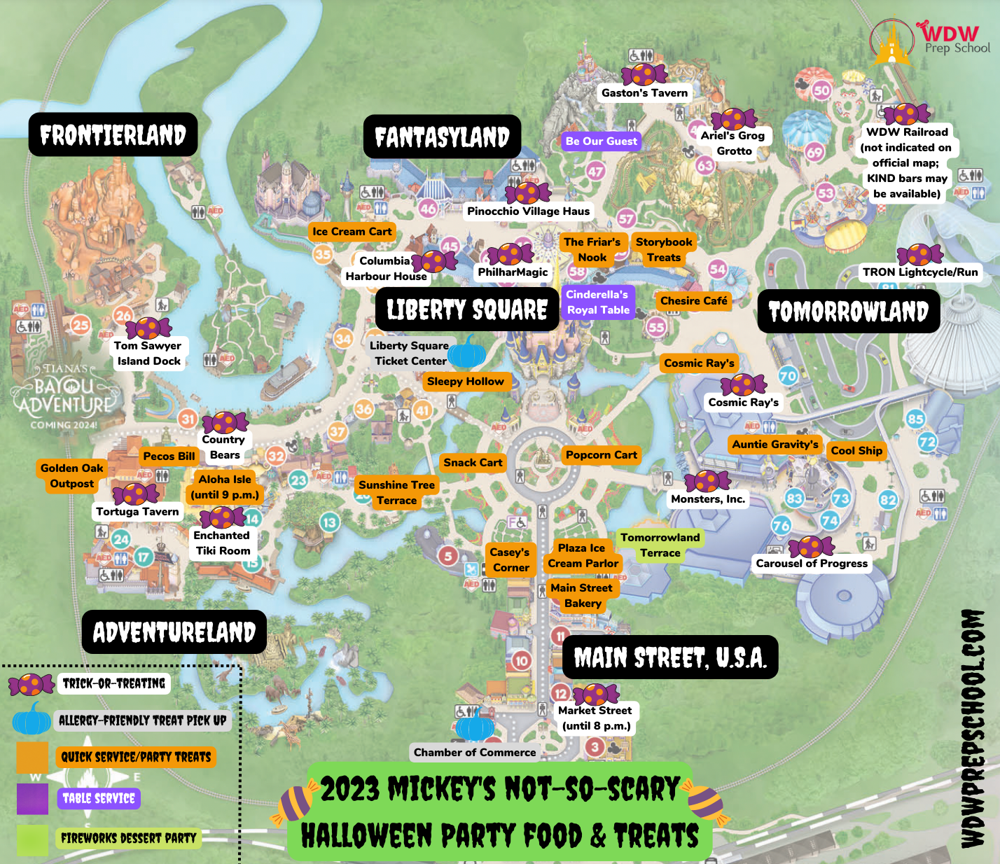 Printable Of Magic Kingdom Map
