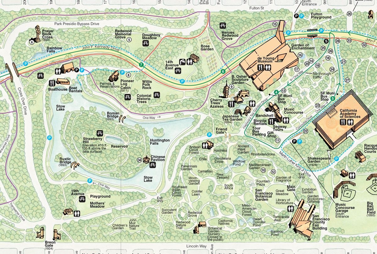 Printable Map Of Golden Gate Park