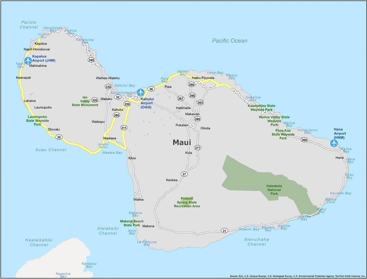 Maui Maps Printable