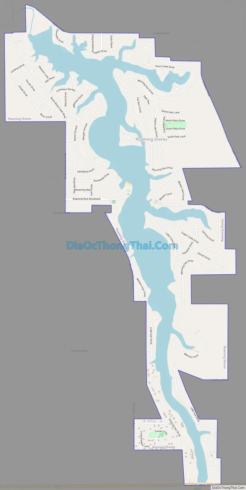 Printable Roaming Shore Map