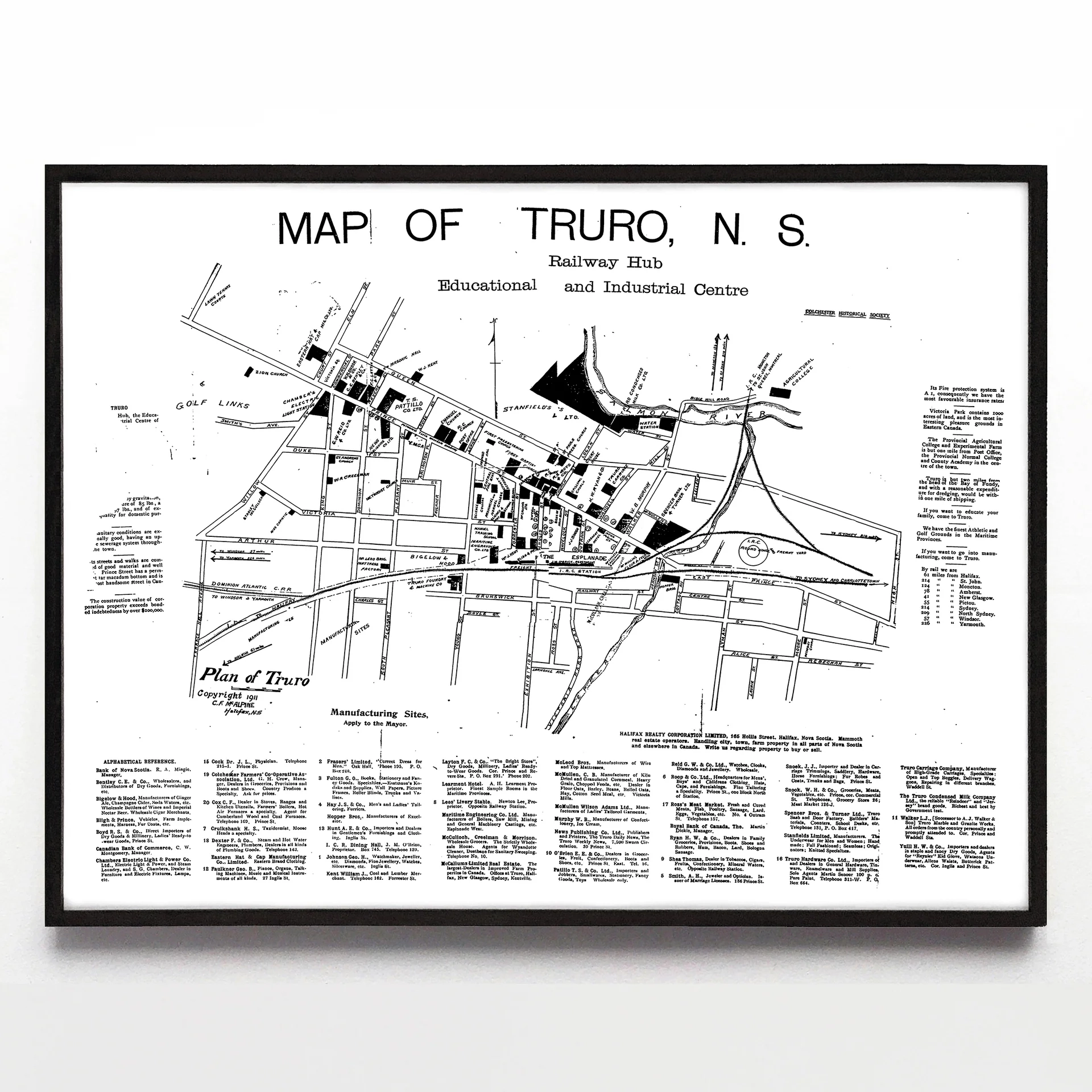 Printable Map Of Truro Ns