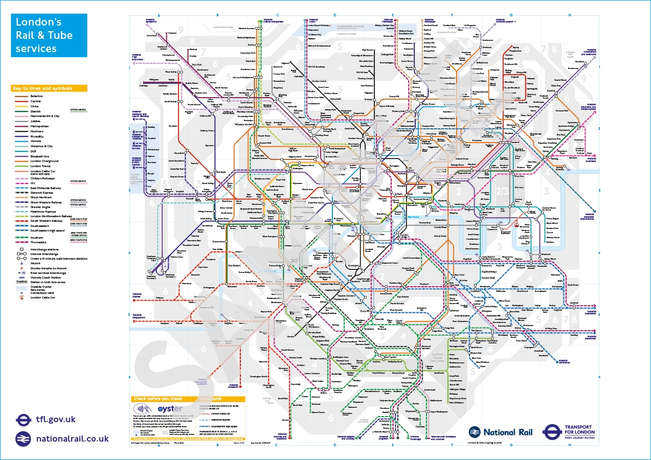 Large Printable Underground Map