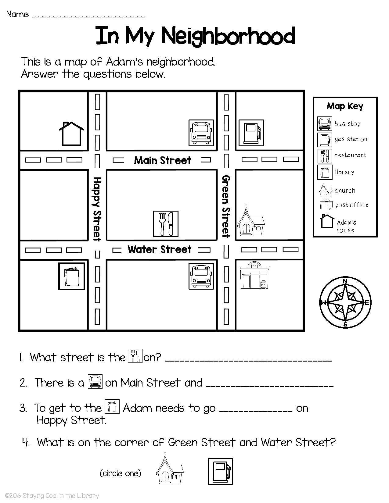 Printable Map Skills Worksheets