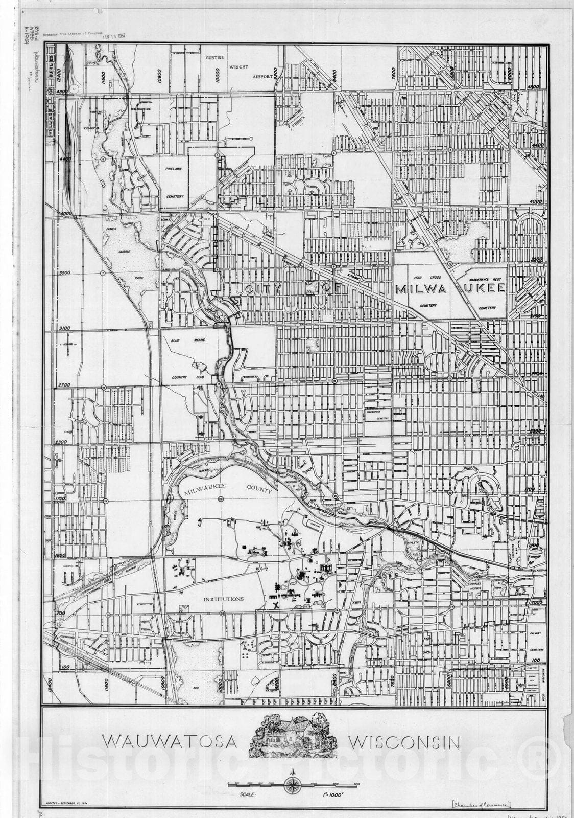 Wauwatosa Wi Printable Map