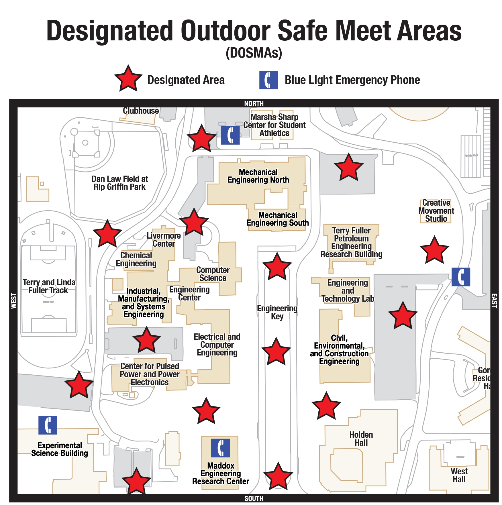 Ttu Campus Building Map Printable