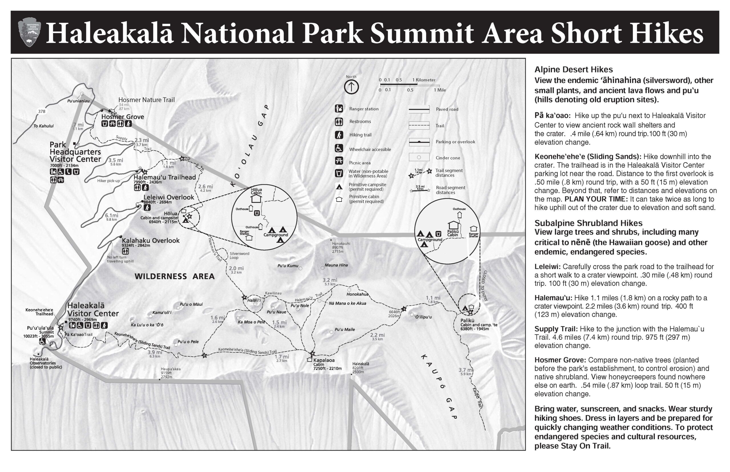 Haleakalā National Park Map