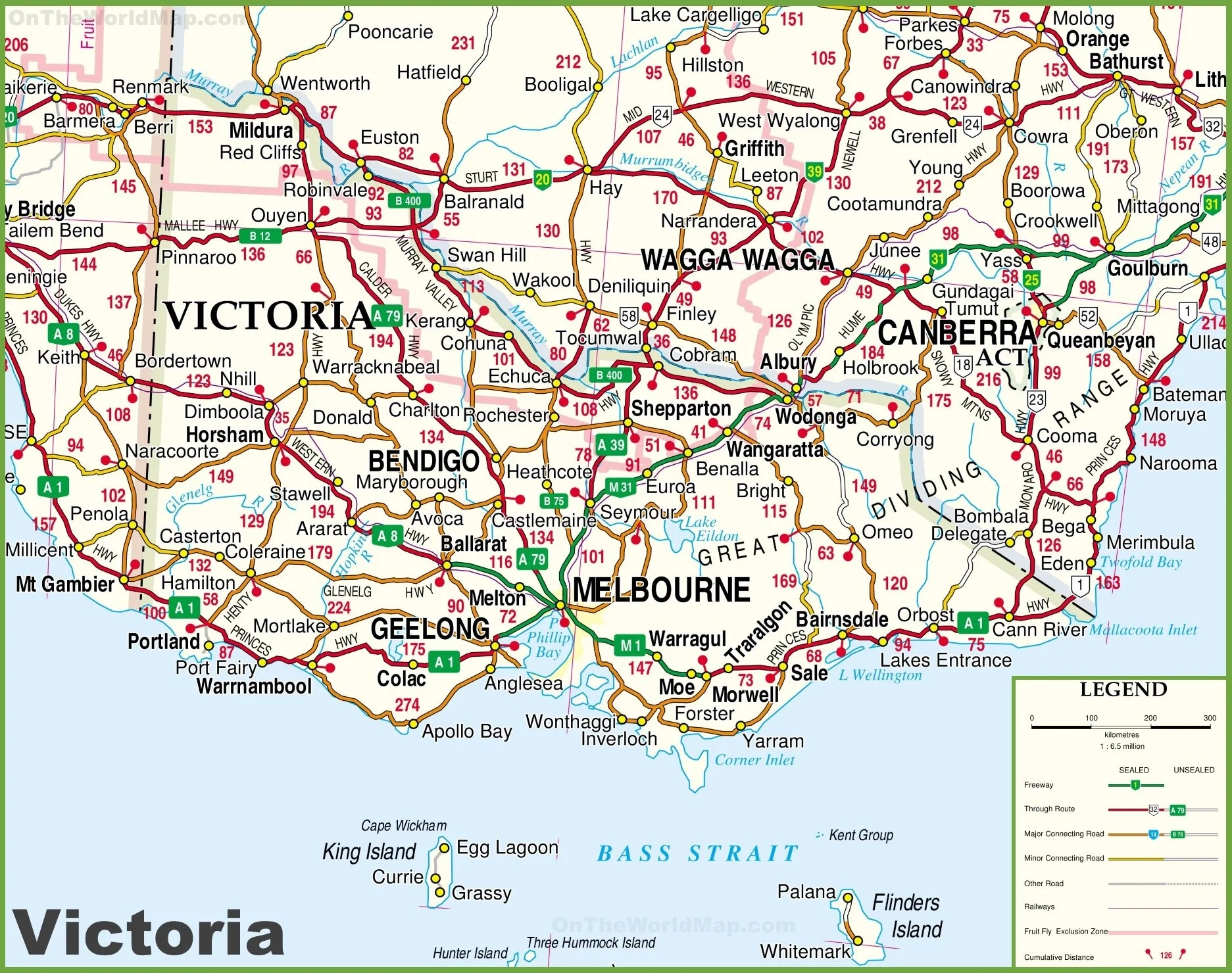 Printable Victoria Map