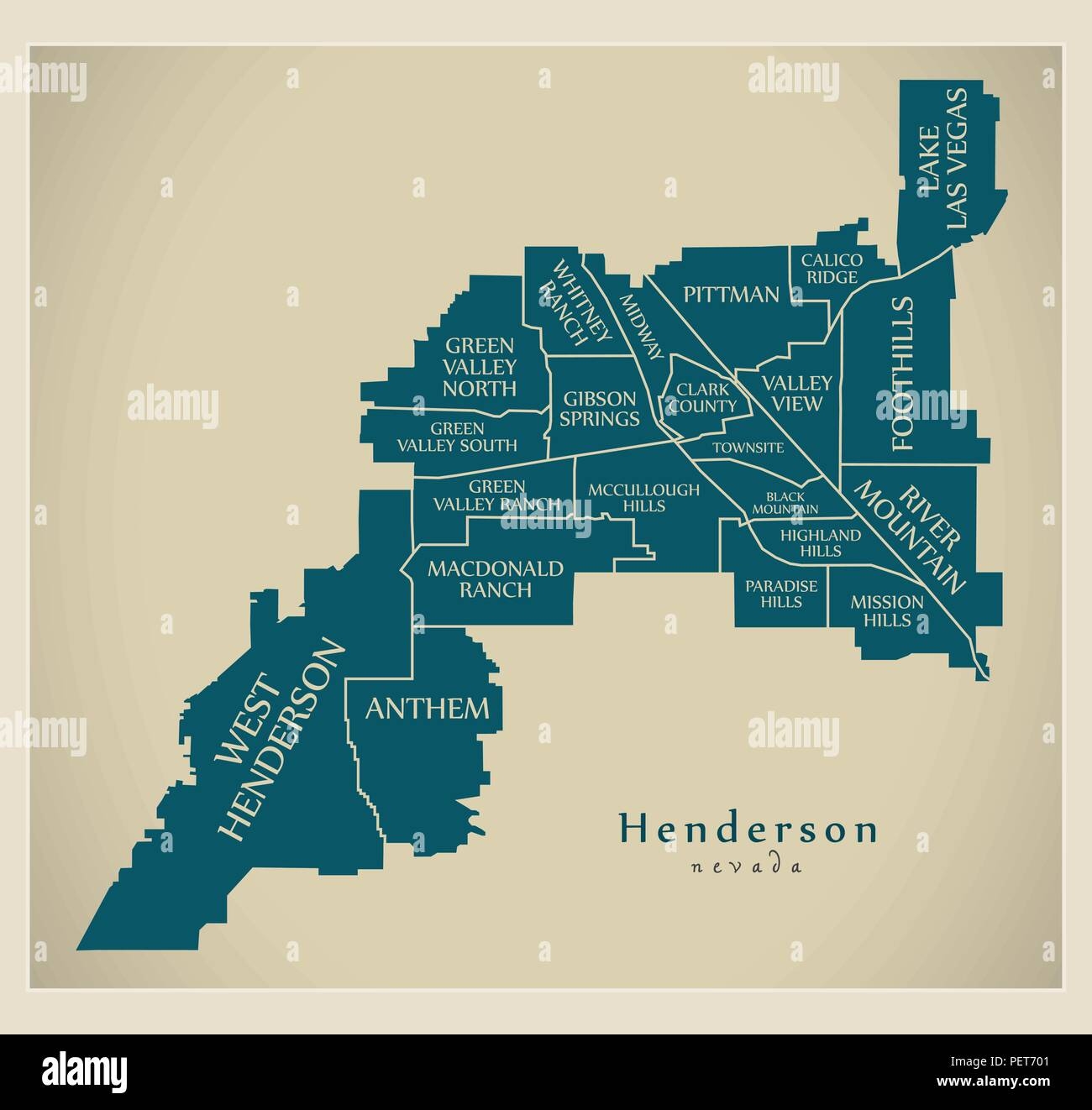 Printable Map Of Henderson Nevada