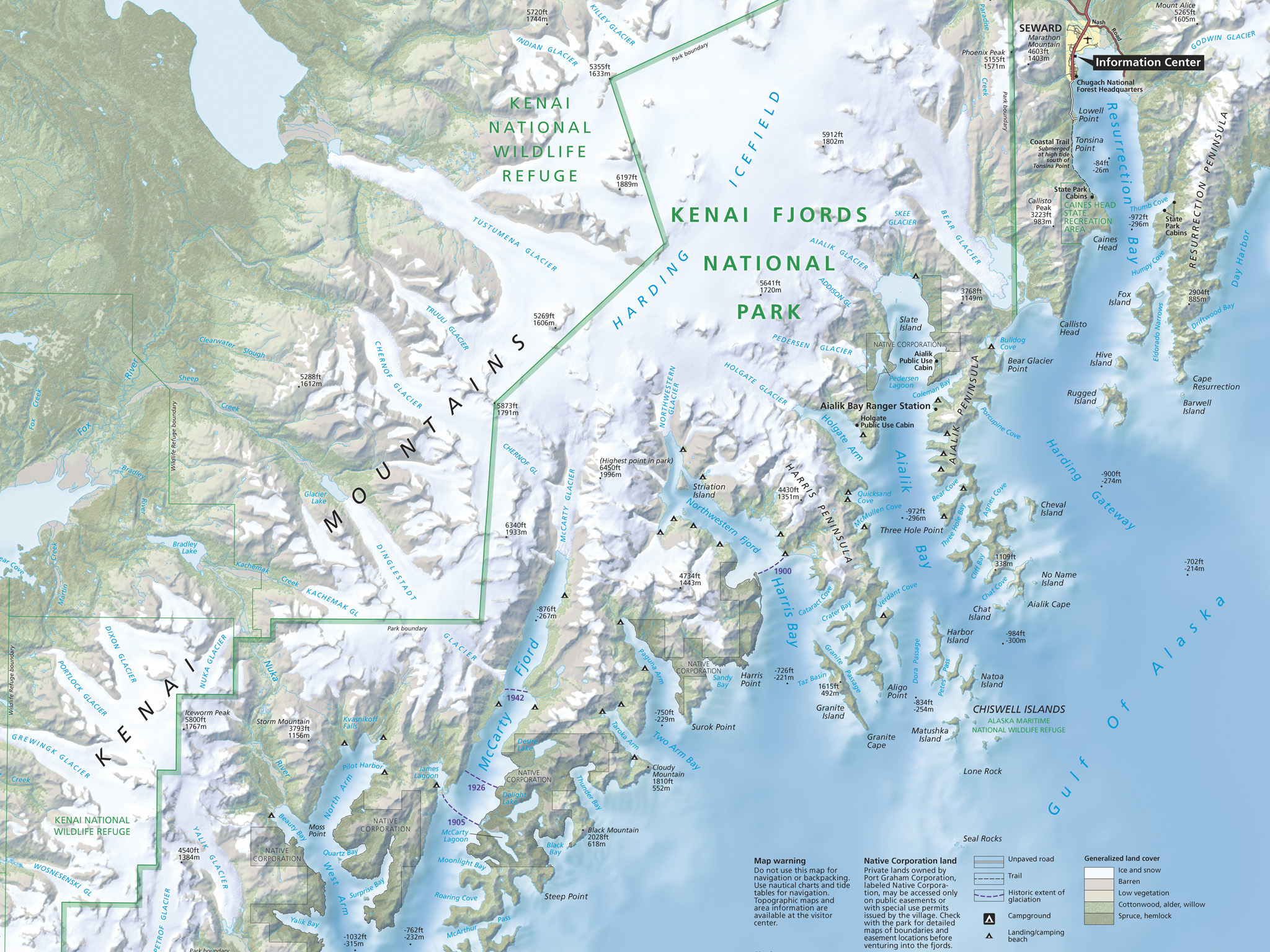 Kenai National Park Map