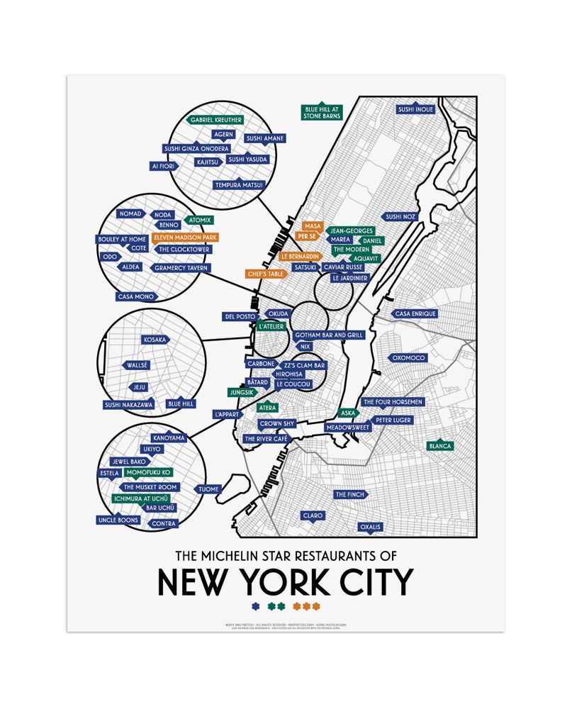 Printable Michelin New York Road Map