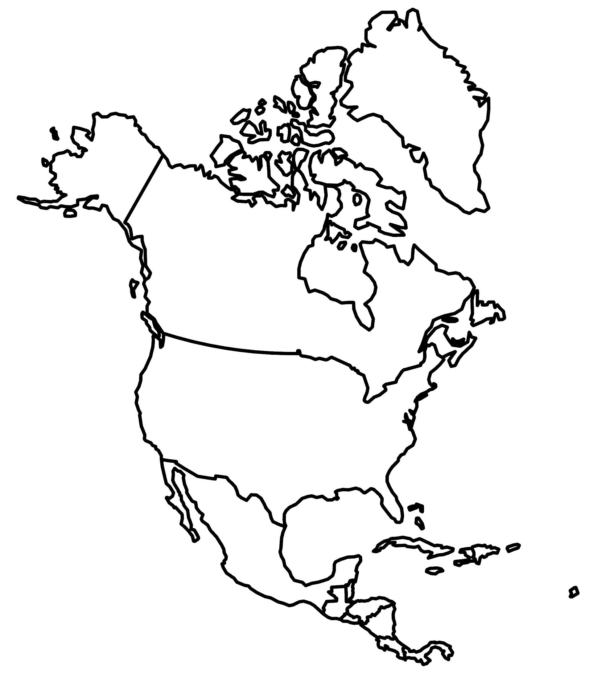 North America Maps Printable