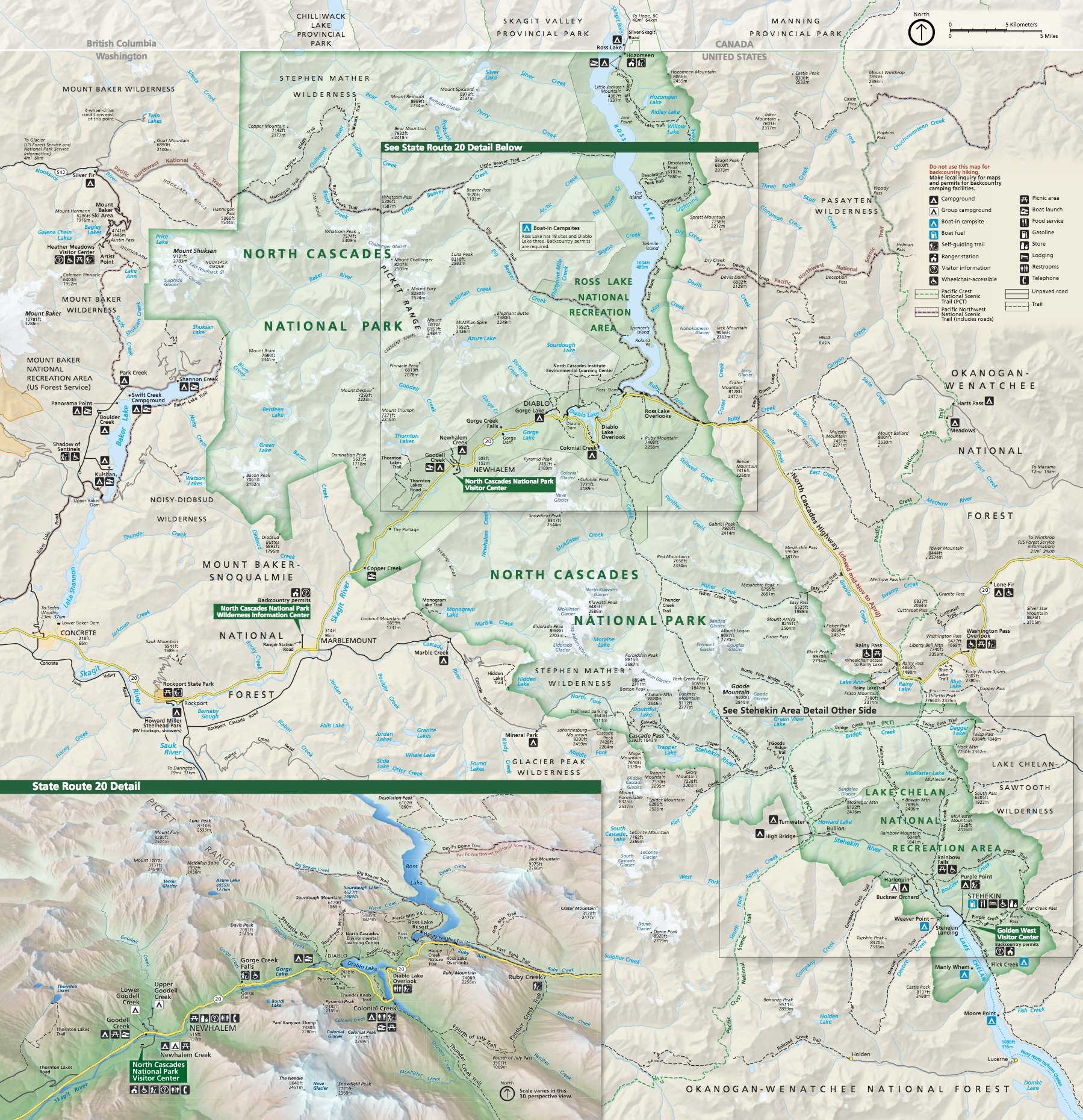 North Cascades National Park Map