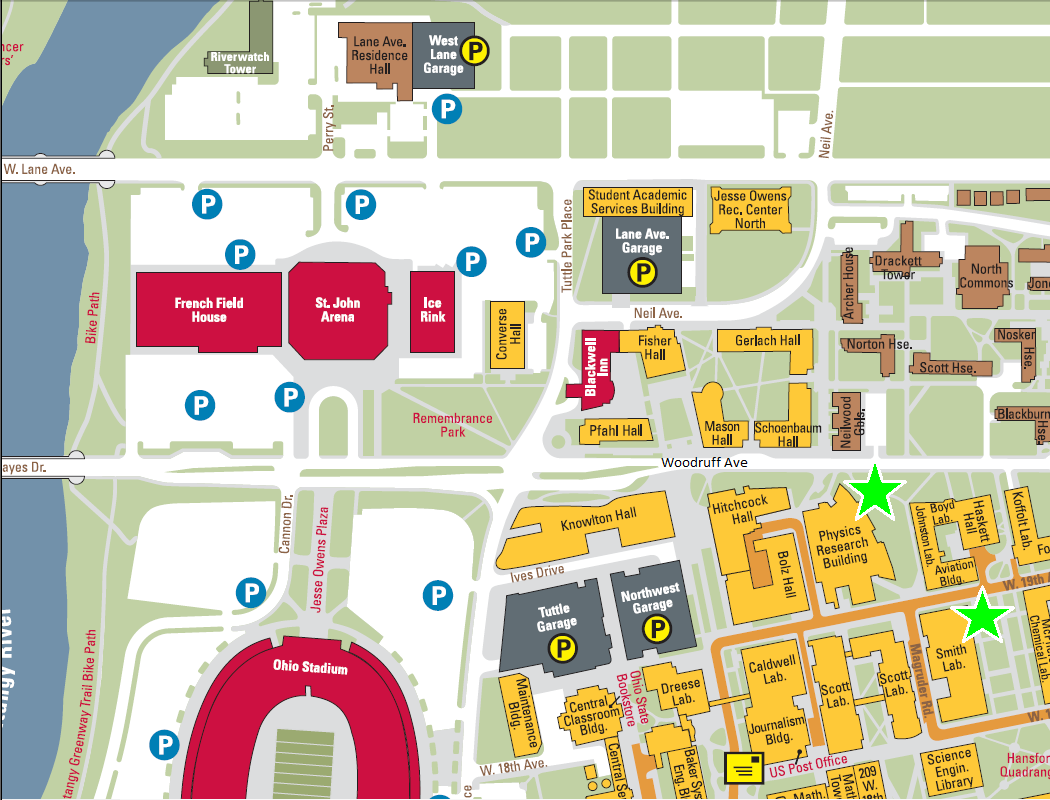 Printable Ohio State University Campus Map