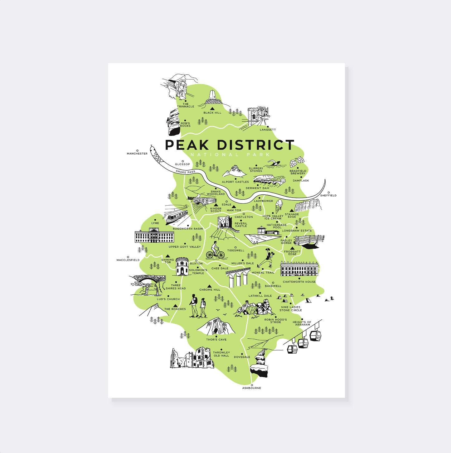 Peak District National Park Map