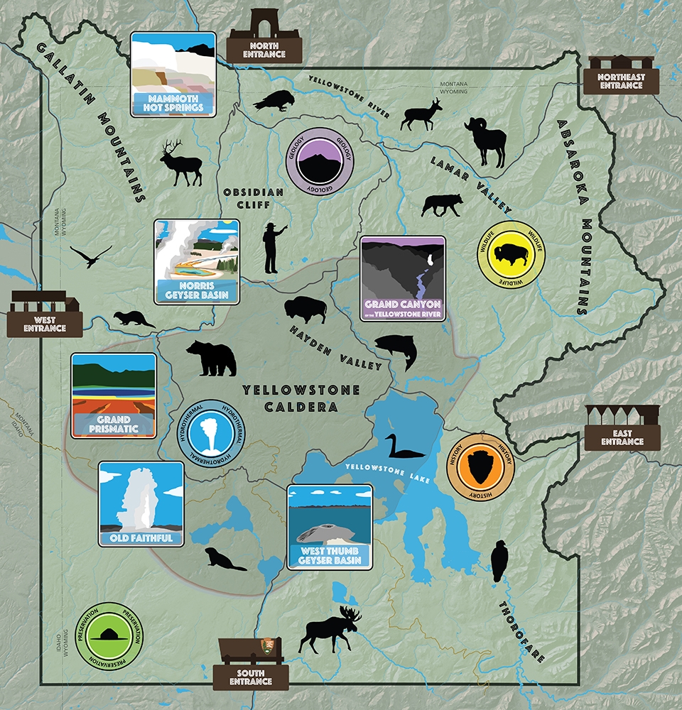 Yellowstone National Park Interactive Map